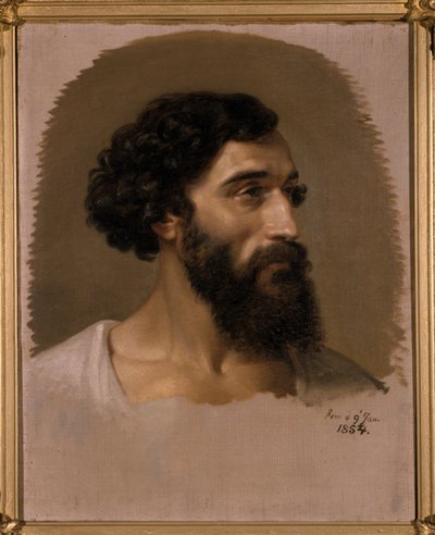 ローマ人の頭、1854年 作： Emil Jacobs