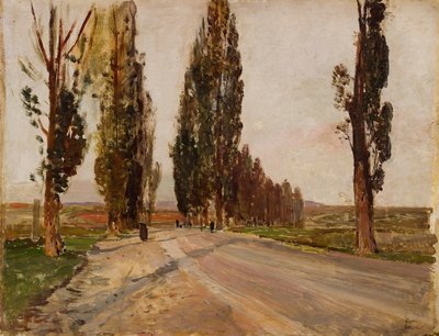 プランケンベルク近くのポプラ大通り、c。 1890 作： Emil Jakob Schindler
