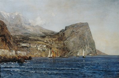 ダルマチアの海岸風景 作： Emil Jakob Schindler