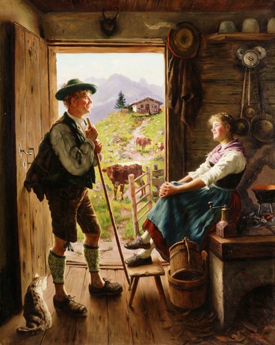 チロル夫婦、 作： Emil Karl Rau