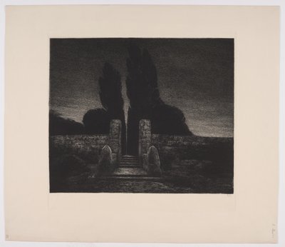 墓地。 夜 作： Emil Krause