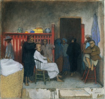 シンガポールの理髪師 作： Emil Orlik