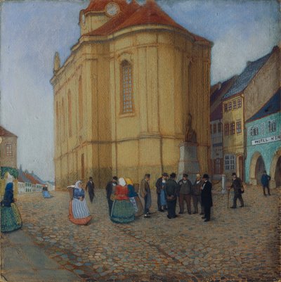 アウシャの教会 作： Emil Orlik