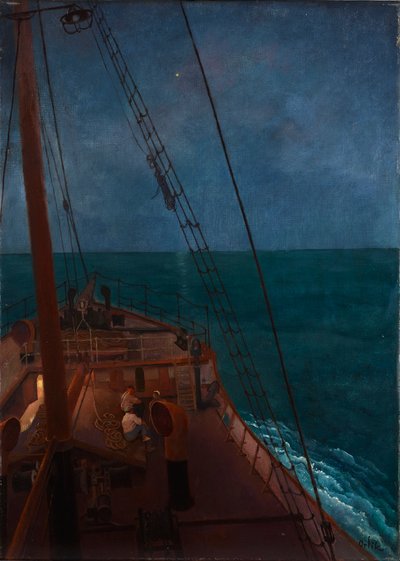 地中海のナイトクルーズ 作： Emil Orlik