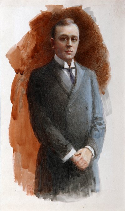 オペラシンガーのレオニドヴィタイビッチソビノフ1872–1934、1934の肖像画。 作： Emil Oskarovich Wisel