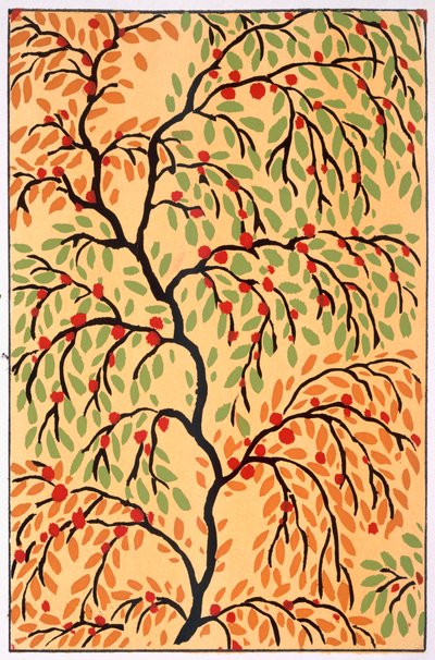 ブーケと葉 1925年頃（カラーリソ） 作： Émile Allain Séguy