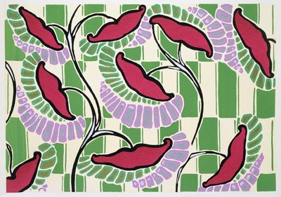 「Floreal: New Designs & Colors」の花柄モチーフ 作： Émile Allain Séguy