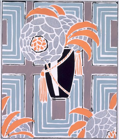 花と葉、1925年頃に出版（カラーリソ） 作： Émile Allain Séguy