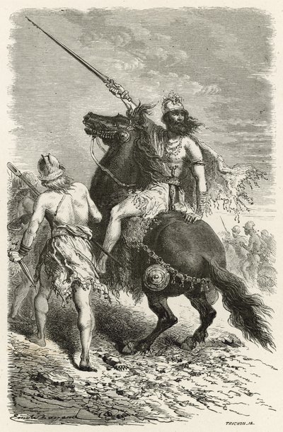 鉄器時代の戦士 作： Emile Antoine Bayard
