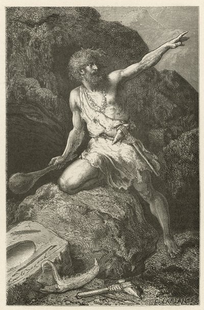 磨かれた石の時代の男 作： Emile Antoine Bayard
