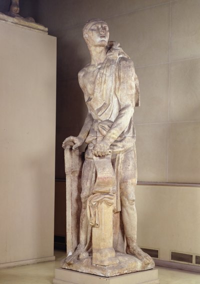 エロケンス、カルロスマリアデアルベア将軍（1788-1852）（石膏）の記念碑のモデル 作： Emile Antoine Bourdelle