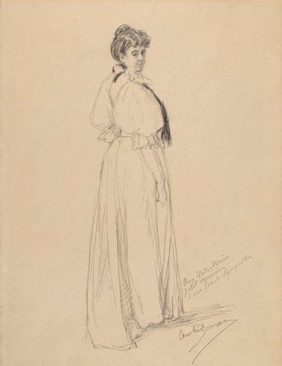 貴婦人のスケッチ 作： Emile Auguste Carolus Duran