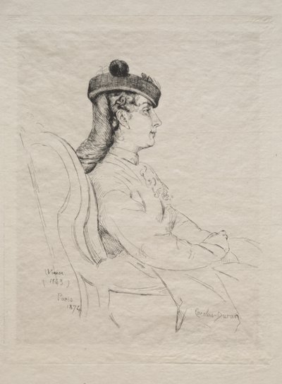 ヴォヤージュのお土産、1874年。 作： Charles Emile Auguste Carolus Duran