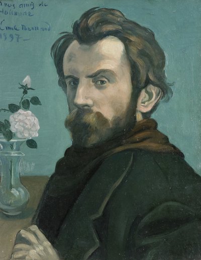 自画像 自画像 作： Émile Bernard (signed by artist)