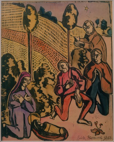 羊飼いの礼拝 作： Emile Bernard