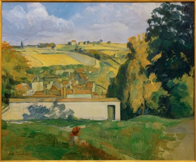 丘からのトネールの眺め 作： Emile Bernard