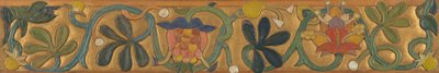 巻きひげと花で飾られたボード 作： Emile Bernard