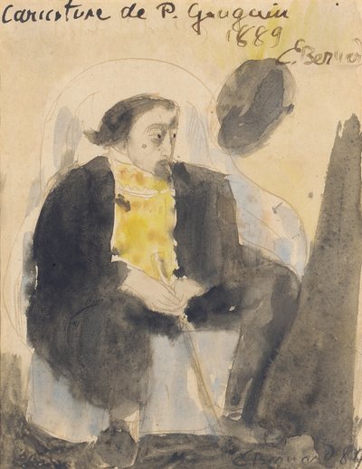 ポールゴーギャンの風刺画、1889 作： Emile Bernard