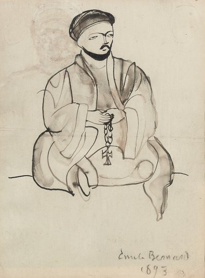 コプトの司祭、1893 作： Emile Bernard