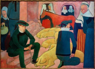 豚市場 作： Emile Bernard