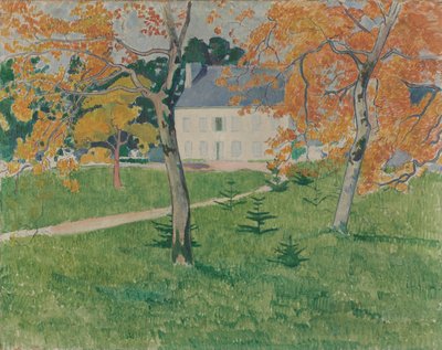 木々の間の家-ポンアヴェン 作： Emile Bernard