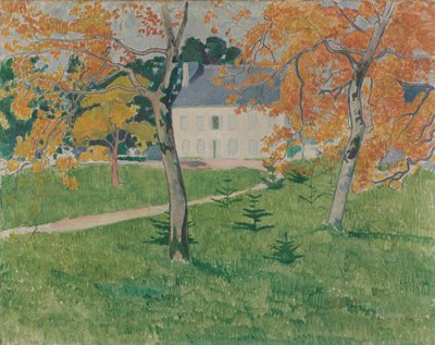 木の中にある家。ポンタヴェン、1888 作： Emile Bernard