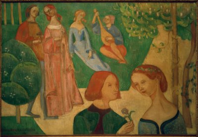 古代の公園で 作： Emile Bernard