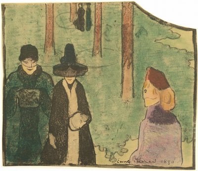 森の中で 作： Emile Bernard