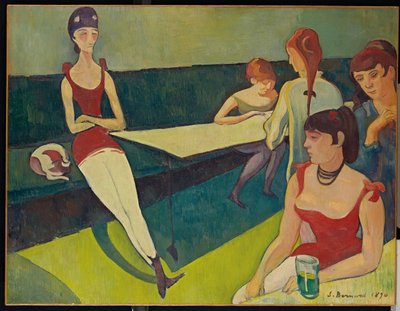 リビングルーム、1890-92 作： Emile Bernard
