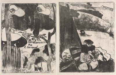 Les Bretonneries: タイトルページと巡礼からの帰還 作： Emile Bernard