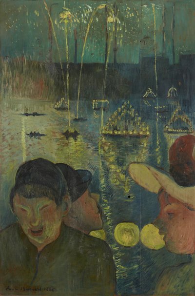 夜祭、1888 作： Emile Bernard