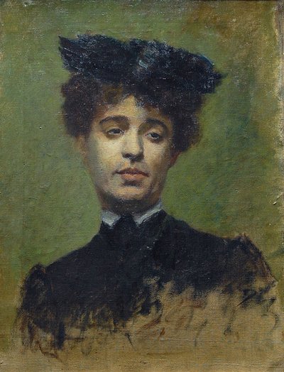 マリー・ルマソンの肖像、1892 作： Emile Bernard