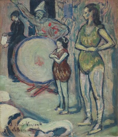 エミール・ベルナール作「サルティンバンク」1887年 作： エミール・バーナード