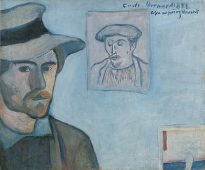 ゴーギャンの肖像画と自画像 作： Emile Bernard