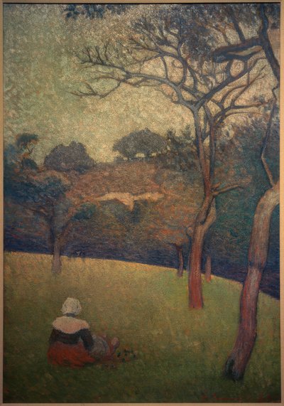 着席ブルトン 作： Emile Bernard