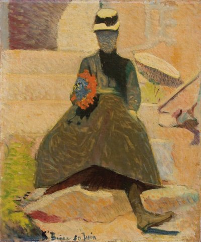 セントブリアックの女性、1886年 作： Emile Bernard