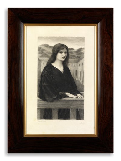 Vespertina Quies (Vellumに印刷された銅版画) 作： Emile Boilvin