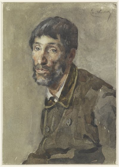 男の肖像 作： Emile Charles Wauters