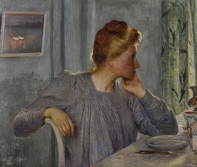 女性。 1900 作： Emile Claus