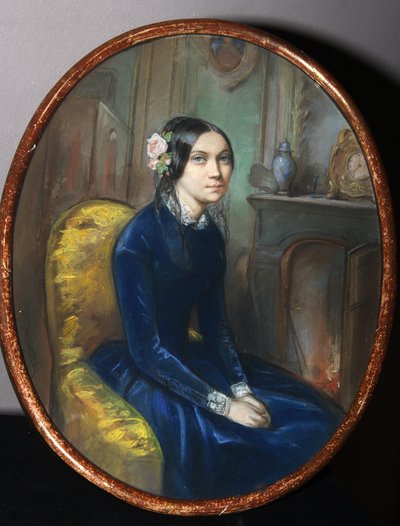ダリア・ポレティカの肖像、1848年 作： Emile Francois Dessain