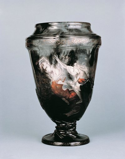冥界のオルフェウス」エミール・ガレ（1846-1904）の花瓶 作： Emile Galle