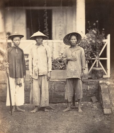 マタに率いられた囚人、コーチンチナ、1866年。 作： Emile Gsell