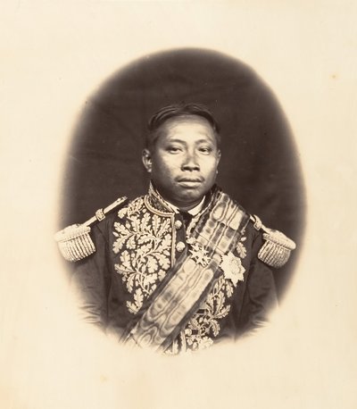 H. M. ノロドン、カンボジア国王、1866 年。 作： Emile Gsell