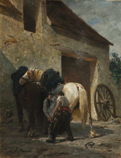 鍛冶屋 作： Émile Jacque