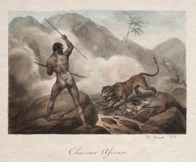 アフリカンハンター 作： Emile Jean Horace Vernet