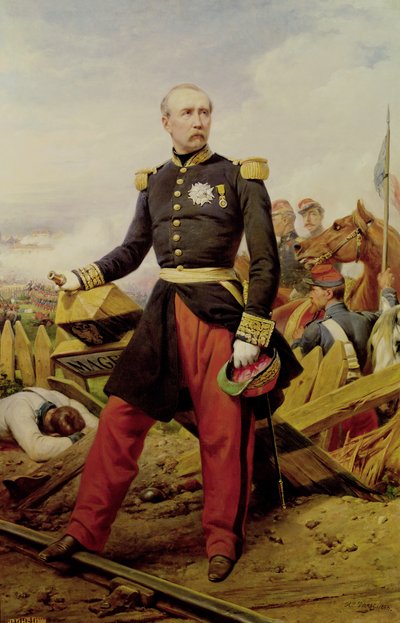 モーリス・デ・マクマホン伯爵（1808-93）、1860 作： Emile Jean Horace Vernet