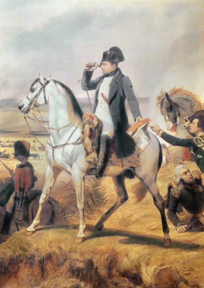 ワグラムの戦いからのナポレオンの詳細、1809年7月6日、1836年 作： Emile Jean Horace Vernet