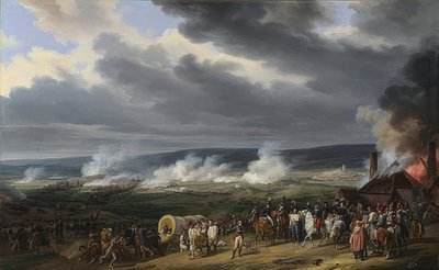 ジェマペスの戦い。 1821 作： Emile Jean Horace Vernet