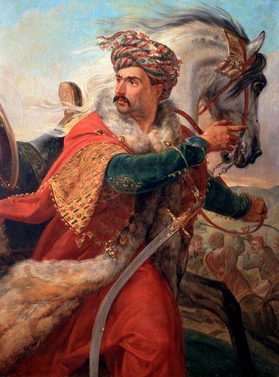 マメルーク、1830年代後半。 作： Emile Jean Horace Vernet