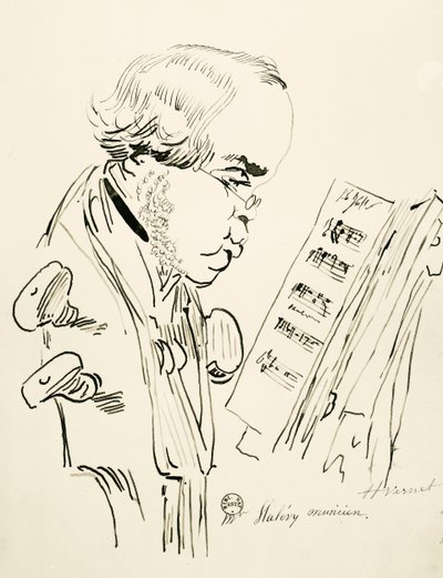 ハレヴィとして知られるジャック・フロメンタール・エリー・レヴィの肖像（パリ 作： Emile Jean Horace Vernet